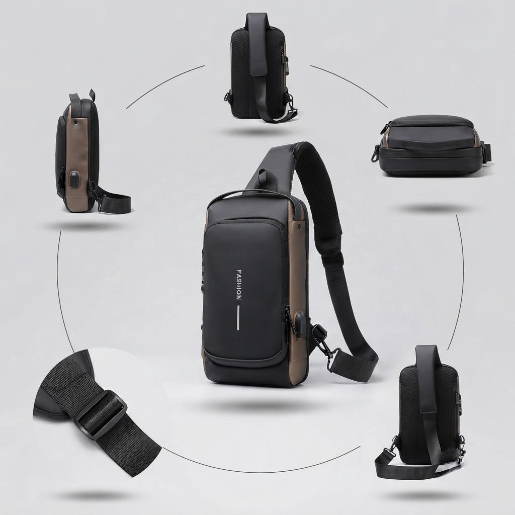 Anti-Theft Crossbody Shoulder & Chest Sling Bag
